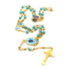 3e01712ee4c82dd2b76c19a14bb3e228_Hfa40ad012faa4c00bad1159c98f556c3d_avif=close&webp=close Rosary Gold Alloy Beads + Glass Crystal Rosary Beads Saint Mary Center Medal Jesus Cross Necklace Chain Religious Jewelry