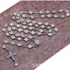 2024 Hot Religious Jewelry Christian Church Saint Benedict Rosary Necklace Prayer Beads Cross Necklace