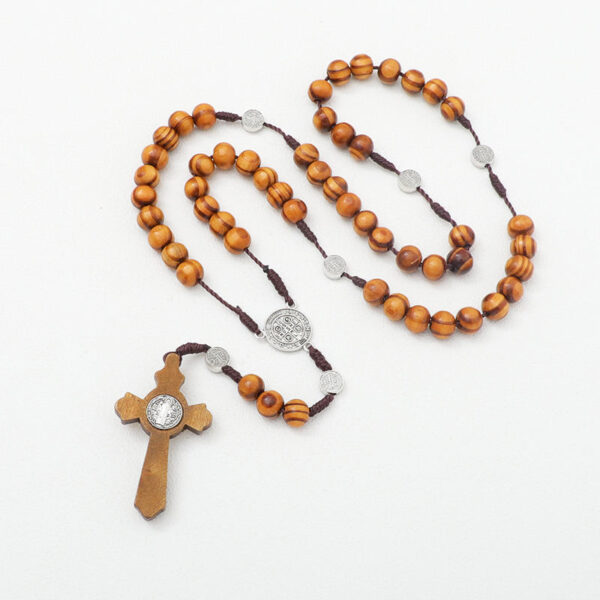 41358ed40ad96b510e4872ccb0bbb499_Hef28b4f6a5164233ad2a68ff876cb21cR_avif=close&webp=close 2024 Catholic Rosary Round Wooden Bead Handmade Line Christian Vintage Cross Ornament Long Rope Rosary Necklace