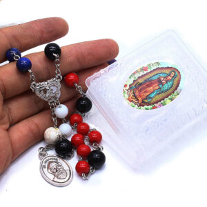 KOMI Hand Rosary Necklace St. Charble Chapter Maria Box Rosary Beads Jewelry
