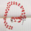 Komi Wholesale Religious Crystal Beads Rosary with Holy Soil Virgin Mary Jesus Cross Pendant Christian Prayer Rosary Necklace