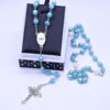 45a80e5536ec2a3fb5489b24083c94c2_Hff34d604dc46471795b029e617043037l_avif=close&webp=close Wholesale 8mm Blue Plastic Catholic Rosary Beads Silver Chain St. Benedict Medal Jesus Cross Religious Jewelry Necklace