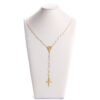 2024 Komi Religious Rosary Necklaces 6*8mm Acrylic Beads Necklace Cross Pendant Christian Jewelry Wholesale