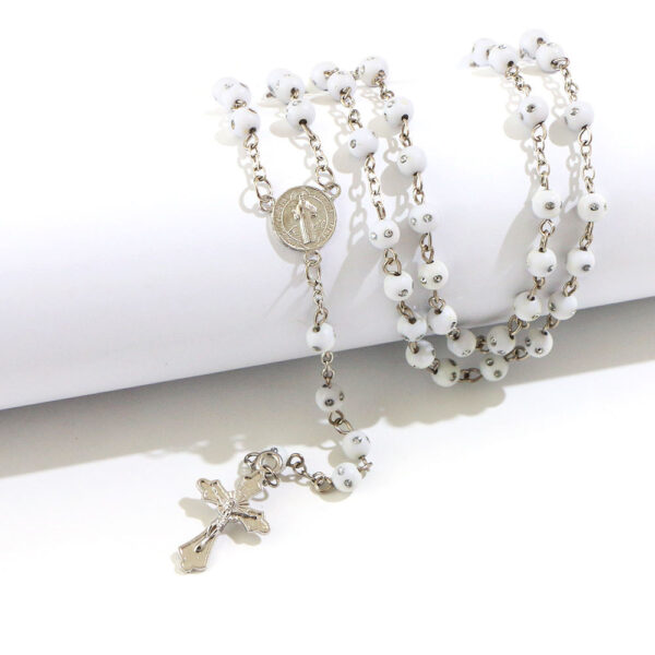 463a485bd383a6de3a1a52b8554cd16e_H10dee8ba8c5946e289ae33ec084f61669_avif=close&webp=close 2024 Komi Rosary Bead Necklace 6mm Beads Crystal Religious Necklace Cross Pendant Necklaces Jewelry Accessories Wholesale