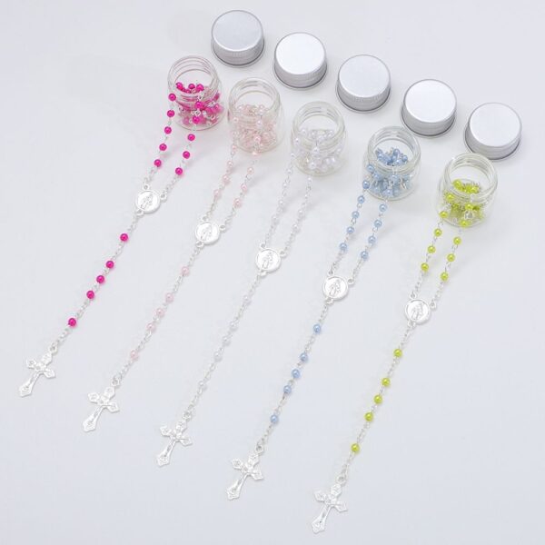 48cd5f382b34cd0ad5a5957d34908d57_H1234995243e9497687c7da2a655c7d56K_avif=close&webp=close 2024 Glass Bottle Packaging Multicolor Plastic Beads Rosary Jesus Our Lady Religious Jewelry Wholesale