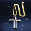 Komi Hot Selling Cross Pendant Stainless Steel Religious Gold Jewelry