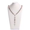 Komi Religious Rosary Necklace Beads 8mm Rosary Bead Cross Pendant Necklace Religious Jewelry Accessories Wholesale Necklaces /