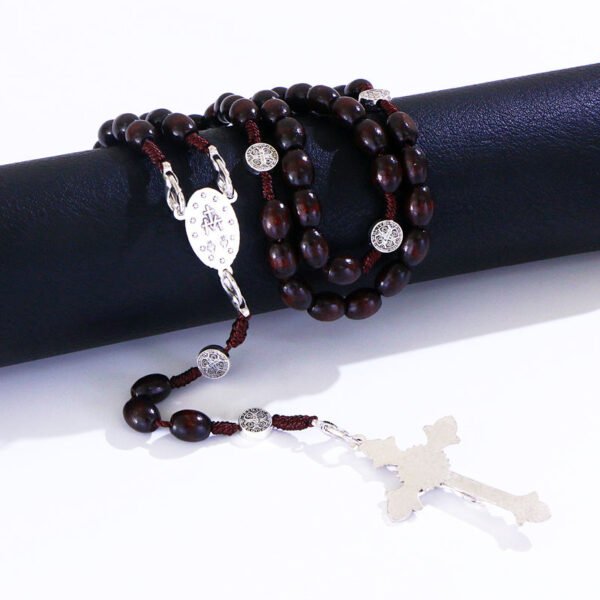 569f3b3711399c57e6adf4037294bc10_H32ba2d08c3b746d0a1feca41f3f8d550u_avif=close&webp=close KOMi Handmade Weave Rope Wooden Rosary Cross Necklaces Round Antique Vintage Catholic Religious Jesus Jewelry Wholesale