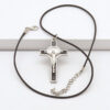 Hot Selling Classic Cross Necklace Dripping Oil Cross Crucifix Religious Pendant Men and Women Couple Colorful Necklace