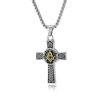 5fc94bb59c251f5b6c5788c71c64e41b_H422ecfc0de6d48bf8cfcaf657a27712cc_avif=close&webp=close KOMI Vintage Masonic Stainless Steel Cross Necklace for Men Celtic Cross Pendant Necklace for Men Boys 24 Inches Box Chain Gifts