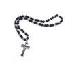 2024 Komi Wholesales Wooden Beads Cross Beads Necklace Orthodox Cross Pendant Rosary Necklace