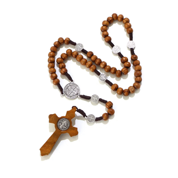 64da8806cada2581a07bb92fed7ce8bf_H61fab79029544f9b83c046b510abe2d99_avif=close&webp=close Catholic Rosary Round Wooden Bead Handmade Line Christian Vintage Cross Ornament Rosary Necklace