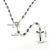 65db26e5fb07d81eb3c4a7ca59e73776_Ha57d88b84fb64dcf99eb9660e14961ddu_avif=close&webp=close Oval Hematite Bead Catholic Rosary Pendant Necklace Alloy Cross Jesus Cross Pendant Benedict Connectors Religious Necklaces