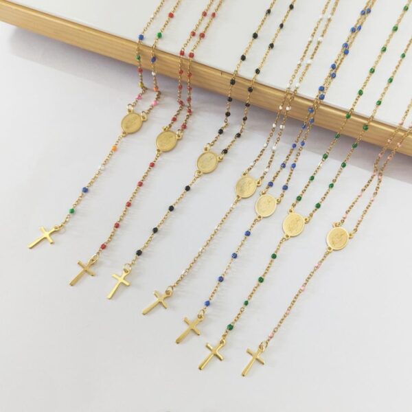 6864f48994f8aab36c86689e36026715_H44098930b9cb4679a5721dd1d38651b2g_avif=close&webp=close Komi Catholic 0.4 Stainless Steel Cross Pendant Necklaces Religious Jesus Jewelry