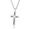 2024 Komi High Quality Stainless Steel Cross Necklace Pendant Gift Steel Chain Necklace Jewelry for Men