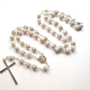Komi 2023 Hot Sale Gold Rosary Beads Cross Necklaces Religious Prayer Bracelet Jewelry