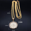 Komi 2023 New Bible Prayer Cross Pendant Necklace Stainless Steel Spanish Necklace Jewelry