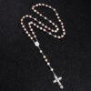 6dceb91f372ad0b3887ade0a26a45739_H8e6152503f6e42cdb971bfd95c52ebe6E_avif=close&webp=close Hot Sell Rosary Glass Beads Necklaces Jesus Virgin Mary Catholic Religious Rosary Necklace for Pary