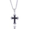 6fd2213c2deae75a1884bb1929068005_H0700bb46f9fe4d22be58eb3aaad94f6ch_avif=close&webp=close KOMI Cross Necklace for Men Silver Necklace for Women Colorful Rhinestone Crystal Cross Pendant Necklace for Men Women Gifts
