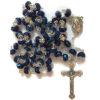 Komi Wholesale Religious Crystal Beads Rosary with Holy Soil Virgin Mary Jesus Cross Pendant Christian Prayer Rosary Necklace