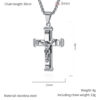 70542d84b5aa49cf72cd8fd193dc7e3e_H6fe4cc19904f48c7814e05c603878a134_avif=close&webp=close KOMI Mens Crucifix Cross Necklace Silver Black Gold Stainless Steel Jesus Cross Pendant Necklace for Men Wheat Chain 24 Inch