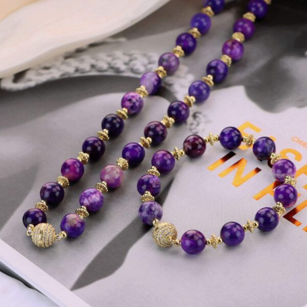 732523de17fbf1ba3b9421c27032a599_Hb1467ed4100942eb85498ffa0814e1acl_avif=close&webp=close KOMI 10mm Natural Purple Cloud Mother Necklace Bracelet Jewelry Combination