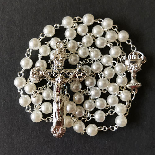 2024 Hot Sell Rosary Plastic Beads Necklaces High Quality Religious Rosary Necklace for Pary