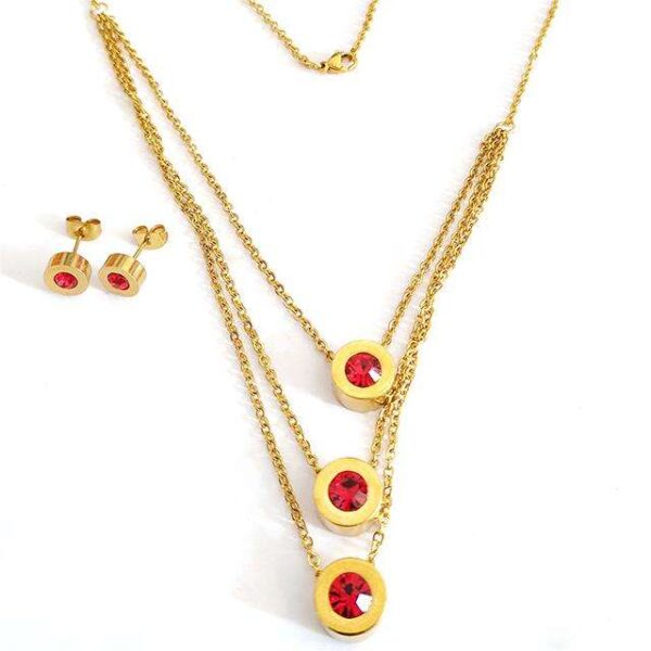 79ba90886cdfae5d86fdd4464a393adc_Hff1a8829684d4eeab161899c303e9baae_avif=close&webp=close Komi 18K Gold Plated Stainless Steel Cylindrical Titanium Steel Diamond Necklace Jewelry Multi-layer Necklace Earrings s