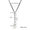 2024 New Religious Jesus Wood Beads High Grade Cross Rosary Necklace Religious Jewelry Wholesale Wholesale