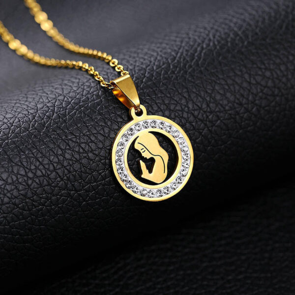 7db182daaec0295367a00826c56eaa99_He82cab2910c944fa9f27220dffc8c612O_avif=close&webp=close 2024 New Fashion Ladies Stainless Steel Virgin Mary Pendant Necklace Women Jewelry Wholesale