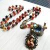 7efc758180cc5aa0bc4f68f37a9cfa9e_He8a60091756b4def8f0b13601c1f4379r_avif=close&webp=close Komi Religious Glass Agate Stone Beads Rosary Seven Bitter Rosary Men and Women Religious Pendant Necklace