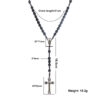 2024 New Religious Jesus Wood Beads High Grade Cross Rosary Necklace Religious Jewelry Wholesale Wholesale