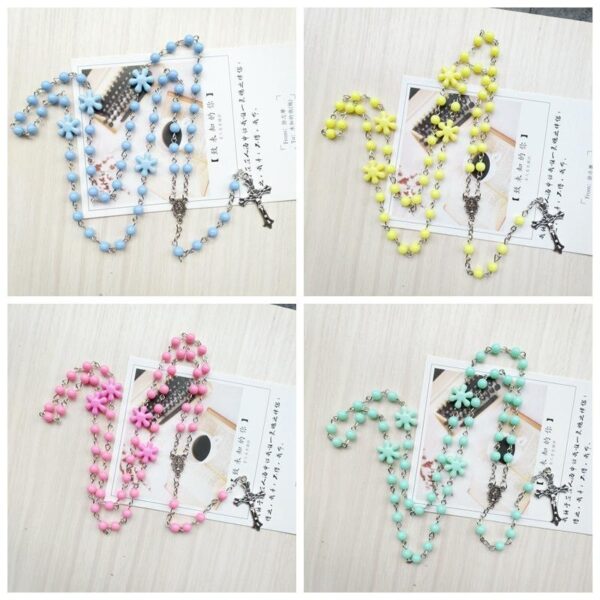 818e033595fe58b3f88ebd5324fd1e76_Hde8a99add8d84cc4a50d4aad6755bf5fk_avif=close&webp=close Komi Colourful 6mm Rosary Cross Pendant Necklace Religious Rosary Necklace for Pary