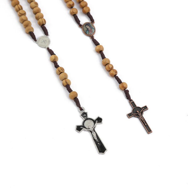 8287815f81e9601adb7c72c26f85a34a_H087e5ed269b240ba866aae6797da834fu_avif=close&webp=close KOMI Hand-woven Jewelry Europe and the United States Vintage Cross Necklace Grinding Stone Bead Jewelry Wholesale