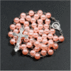 Pearl Order Color Jesus Cross Christ Maria Stock Necklace for Pray Hot Sell Rosary Plastic 2019 Necklaces Alloy Color Long Time