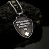 855bf34618ce909891794e709c10314c_He1de54e4cd70427c86ef3ef073206aa20_avif=close&webp=close KOMI Saint Michael Stainless Steel Angel Cross Shield Vintage Religious Necklace
