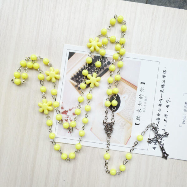 8586e4a956e15992f09c809d901f59b8_Hb52f1b26082748a89081f1938f0bf4c4P_avif=close&webp=close Komi Colourful 6mm Rosary Cross Pendant Necklace Religious Rosary Necklace for Pary