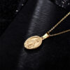 2024 Popular Cross Religious Accessories Necklace Virgin Mary Pendant Stainless Steel Necklace Gold Silver Jewelry