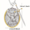 Komi Hot Selling St Michael's Alloy Necklace Man Religious Jewelry Pendant