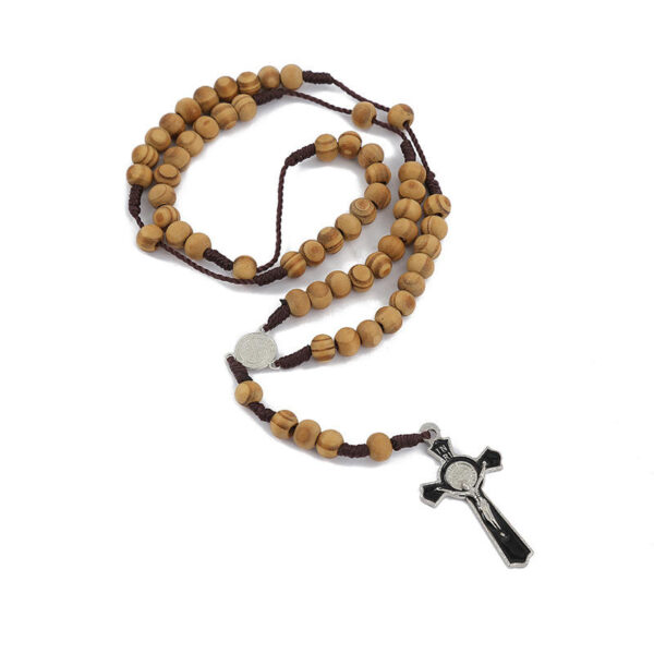 8c6212500053902bb4ea305476bdfd51_H69d73db86e994e669750193731352a2aC_avif=close&webp=close KOMI Hand-woven Jewelry Europe and the United States Vintage Cross Necklace Grinding Stone Bead Jewelry Wholesale