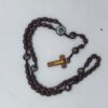 921fae2accdbc6788453506c2a12e777_H4158bcedcc8b4c3cb7395f7bac325d3dk_avif=close&webp=close Wooden Beads Rosary Necklace St Benedict Medal Jesus Cross Pendant Necklace Customizable Catholic Religious Jewelry