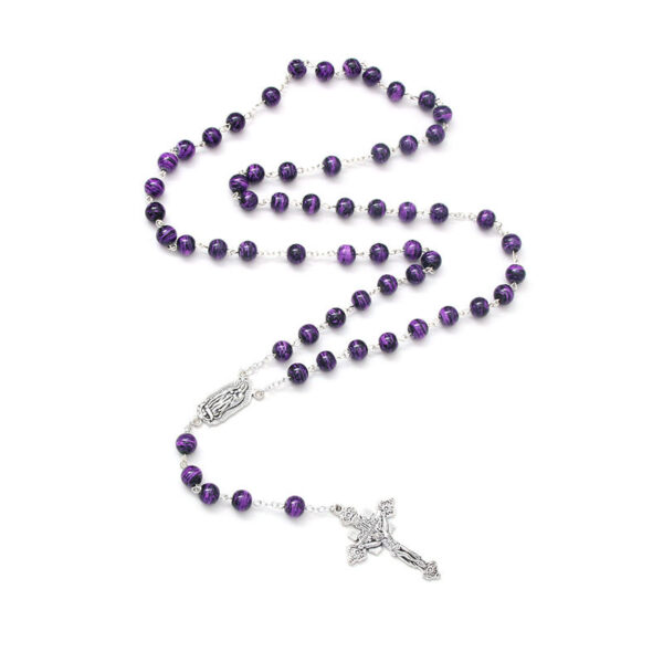 92c925185119ea0a569973de1632d08b_Hc9aab223421f4a74bd66356b1b7fe676G_avif=close&webp=close 2024 New Religious Jesus Natural Multicolor Stone High Grade Cross Rosary Necklace Religious Jewelry Wholesale Wholesale