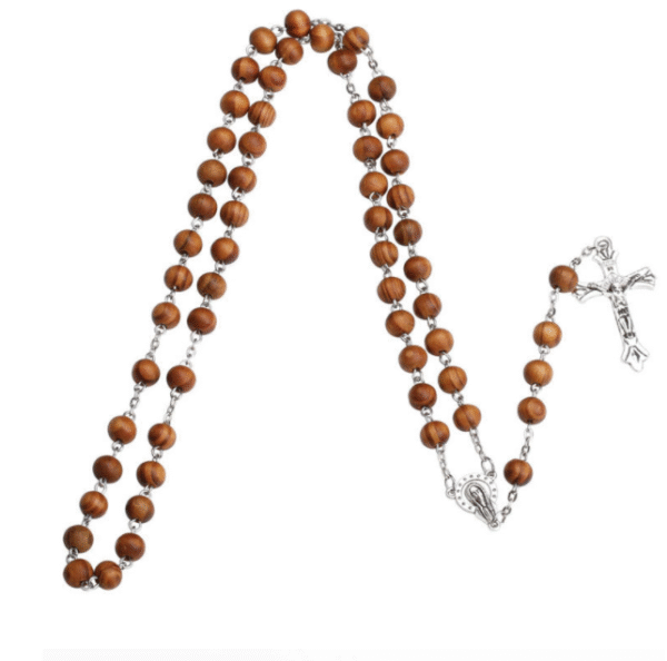 95d7dbaeb7027c82ea5e6a25c5aeac5f_Hca8abe16081248049d70d4a642d667ecl_avif=close&webp=close Hot Sell Rosary 8mm Wood Beads Cross Jesus Christ Maria Necklace for Pray