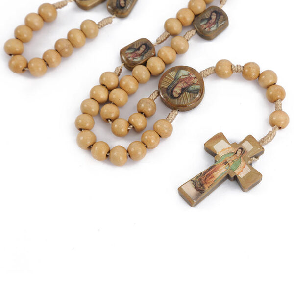 9e20cc9f20159357ea0325b578078389_H956c771fdd1a40b483a59dde47793572O_avif=close&webp=close Komi Hand-woven Wood Bead Necklace Men's Long Stone Bead Pendant Necklace Frosted Cross Rosary Jewelry