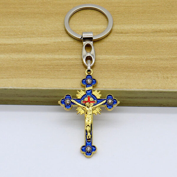 H00115c8fa92143829945b585b97fb0b7h Catholic Christianity Jesus Cross Necklace Jewelry Pendant Keychain Accessories Jewelry
