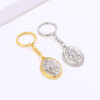 New St Anthony Keychain Saint Keyring Medal Jewelry Gift Religious Cabochon Jewelry Keychain
