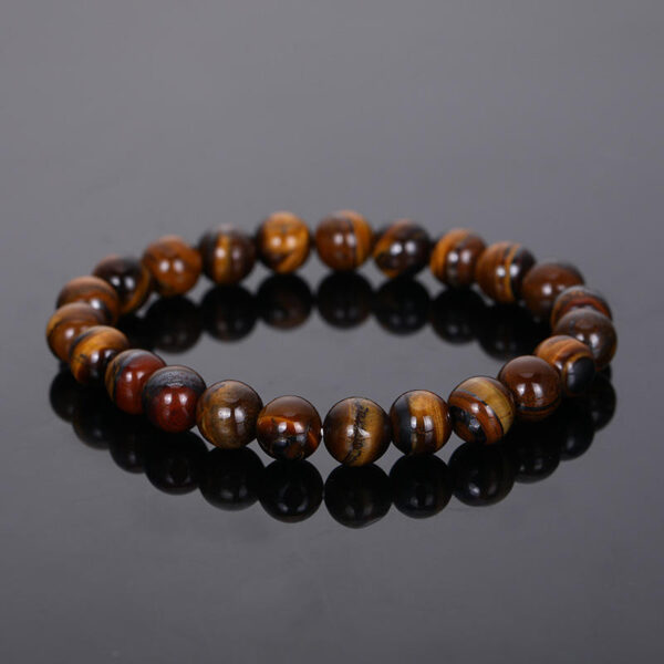 Hot Sale 8mm Beaded Bracelet Multi-Material Round Beads Exquisite Black Agate Amethyst Jade Bracelet Wholesale