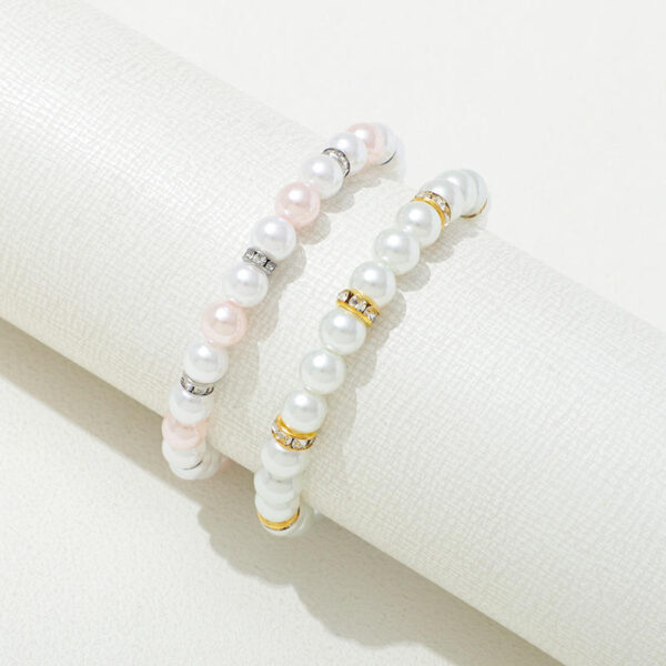 KOMI Christian Gifts Cross Bracelet for Women Dainty Crystal Pearl Beaded Bracelets Cross Angel Charms Cuff Bracelets for Women