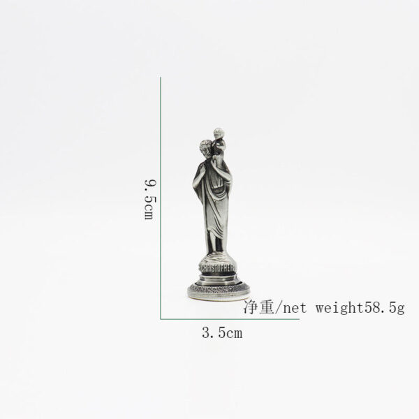 H062a3fa760f94884b9b5e88023b5b24bC Religious Metal Ornaments Statue of the Virgin of Lourdes Fatima, Jesus Sculpture, Handicraft Ornaments RN-269