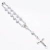 H08170afa40ac4245a64c9fb07e590794m Religious Accessories Multi-colored Acrylic Rosary Beads Bracelet Catholic Cross Bracelet